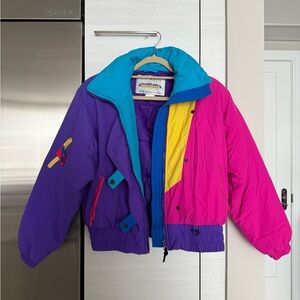 Obermeyer Vintage Multicolor Puffer Jacket
